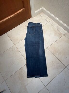 Joe's Jeans Dark Blue Cropped Straight Leg Jeans